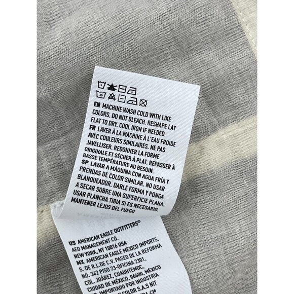 American Eagle Women's Gray Plaid Sleeveless Snap Front Dress Size Small - Picture 9 of 15